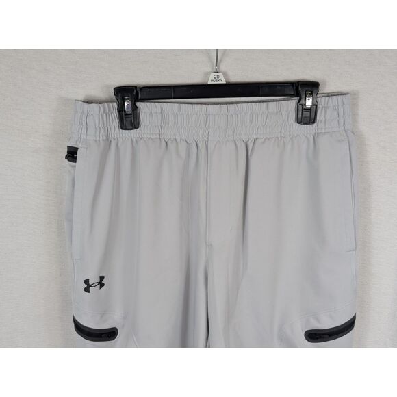 Under Armour Unstoppable Cargo Pants White/Light Gray Men's Size Large - Picture 2 of 10